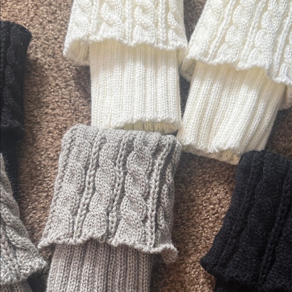 Set of Knit Boot Cuffs with Buttons - Picture 6 of 8